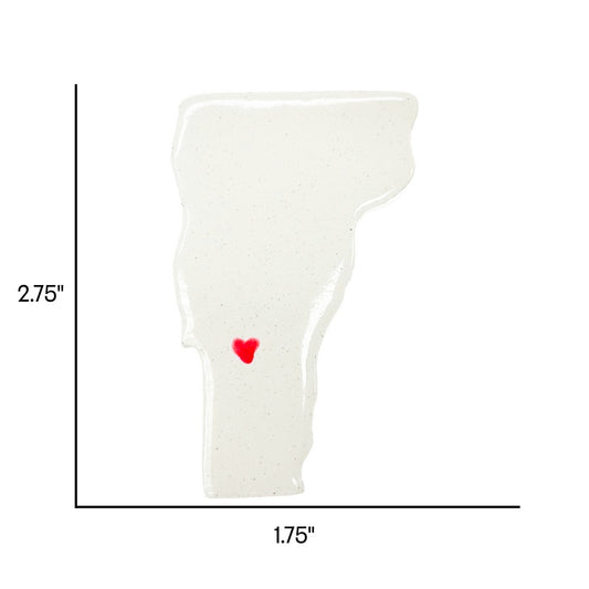 Rutland Ceramic Magnet for Fridge - Handcrafted Vermont State Decor Gift