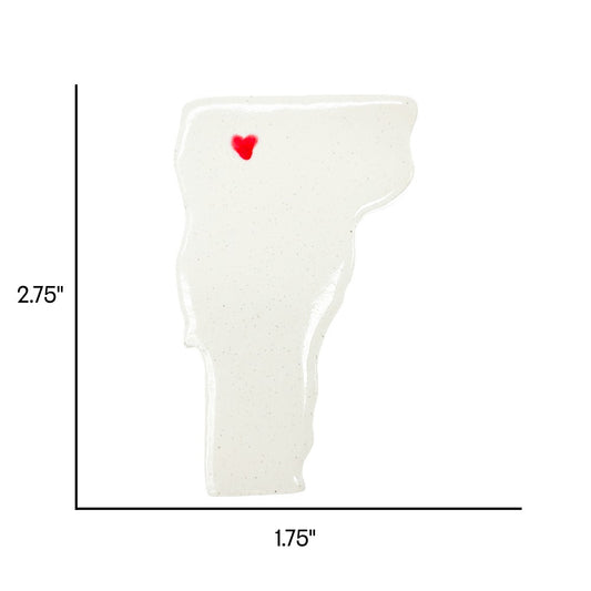 St Albans Ceramic Magnet for Fridge - Handcrafted Vermont State Decor Gift