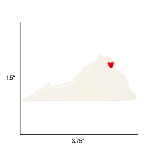 Arlington Ceramic Magnet for Fridge - Handcrafted Virginia State Decor Gift