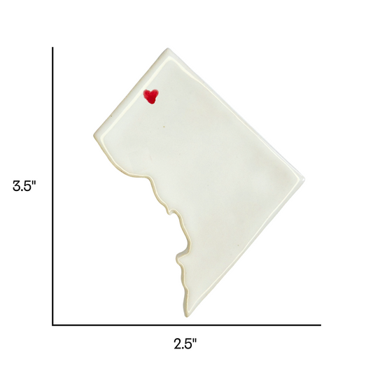 Chevy Chase Ceramic Magnet for Fridge | Handmade Washington DC Gift