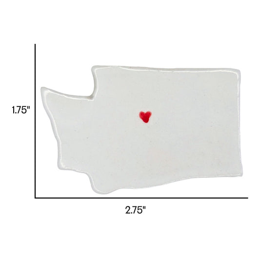 Wenatchee Ceramic Magnet for Fridge - Unique Handmade Washington State Gift