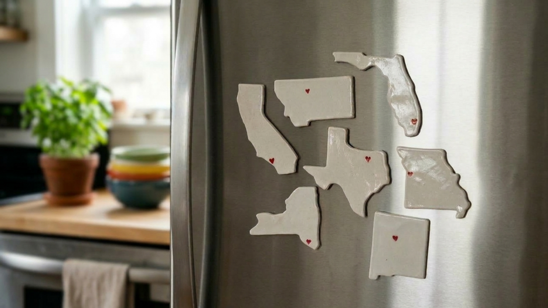 The Art of Home: Hand-Making and Hand-Painting Ceramic State Magnets