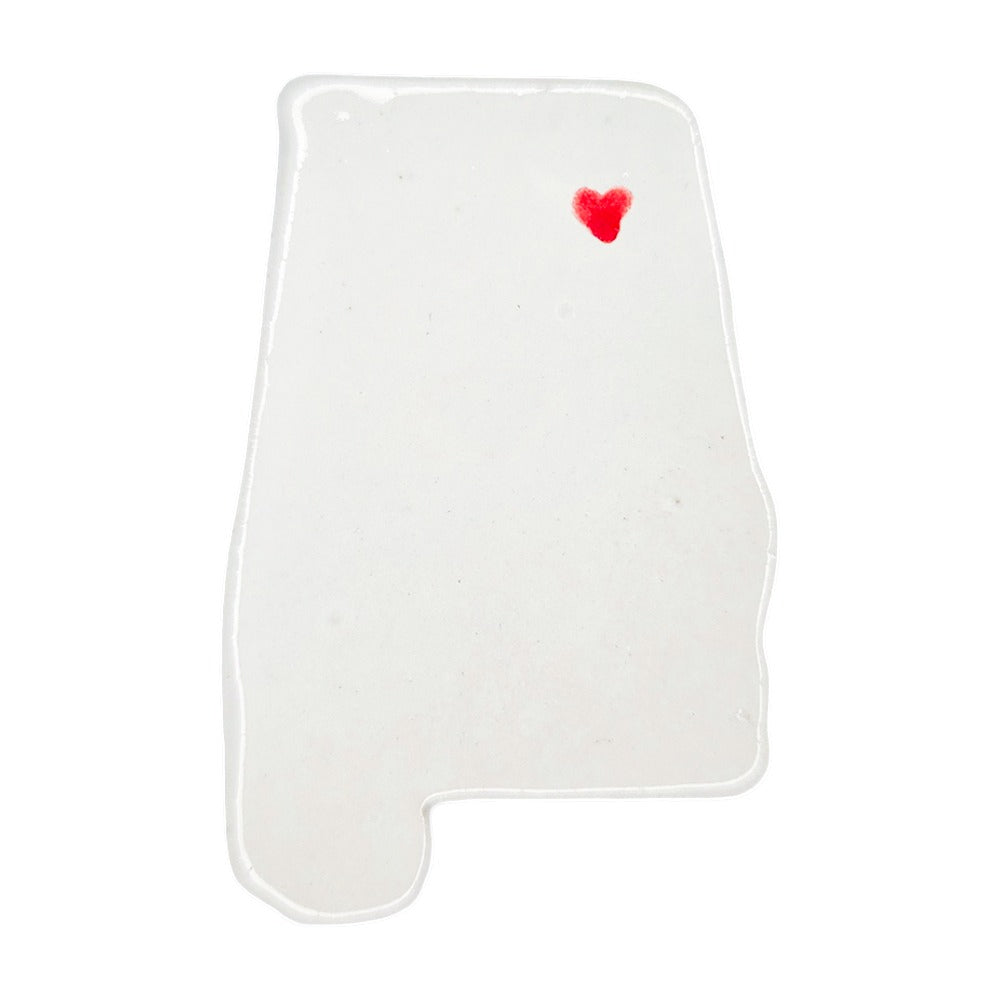 Huntsville Ceramic Magnet for Fridge - Handcrafted Alabama State Decor Gift