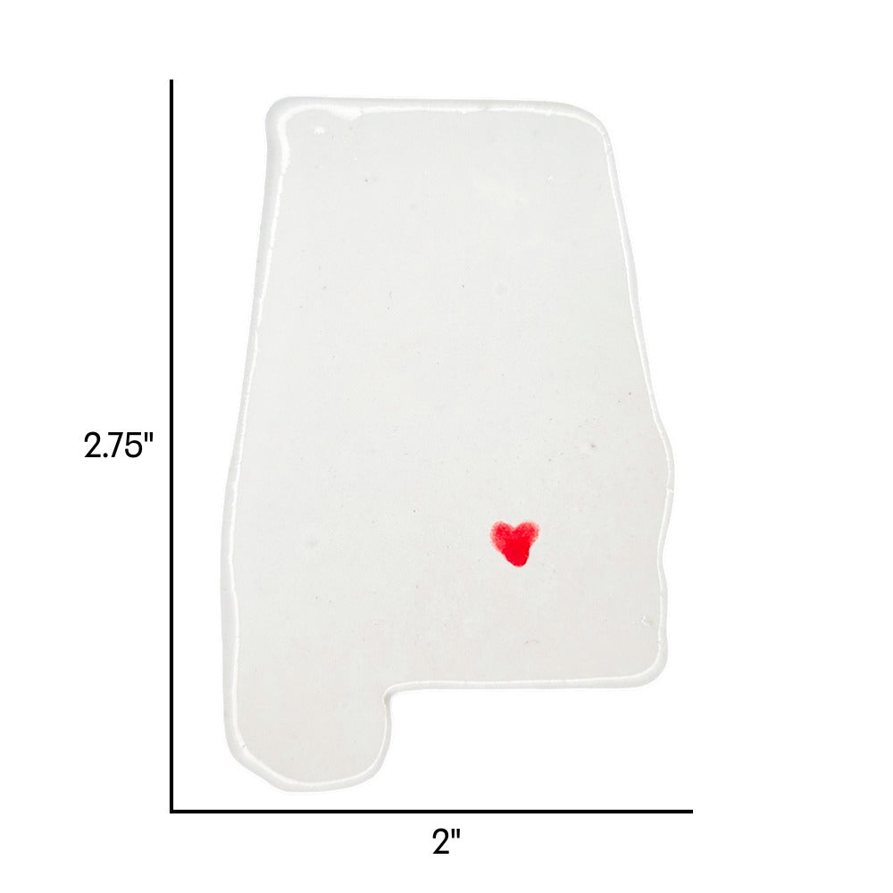 Montgomery Ceramic Magnet for Fridge - Handcrafted Alabama State Decor Gift