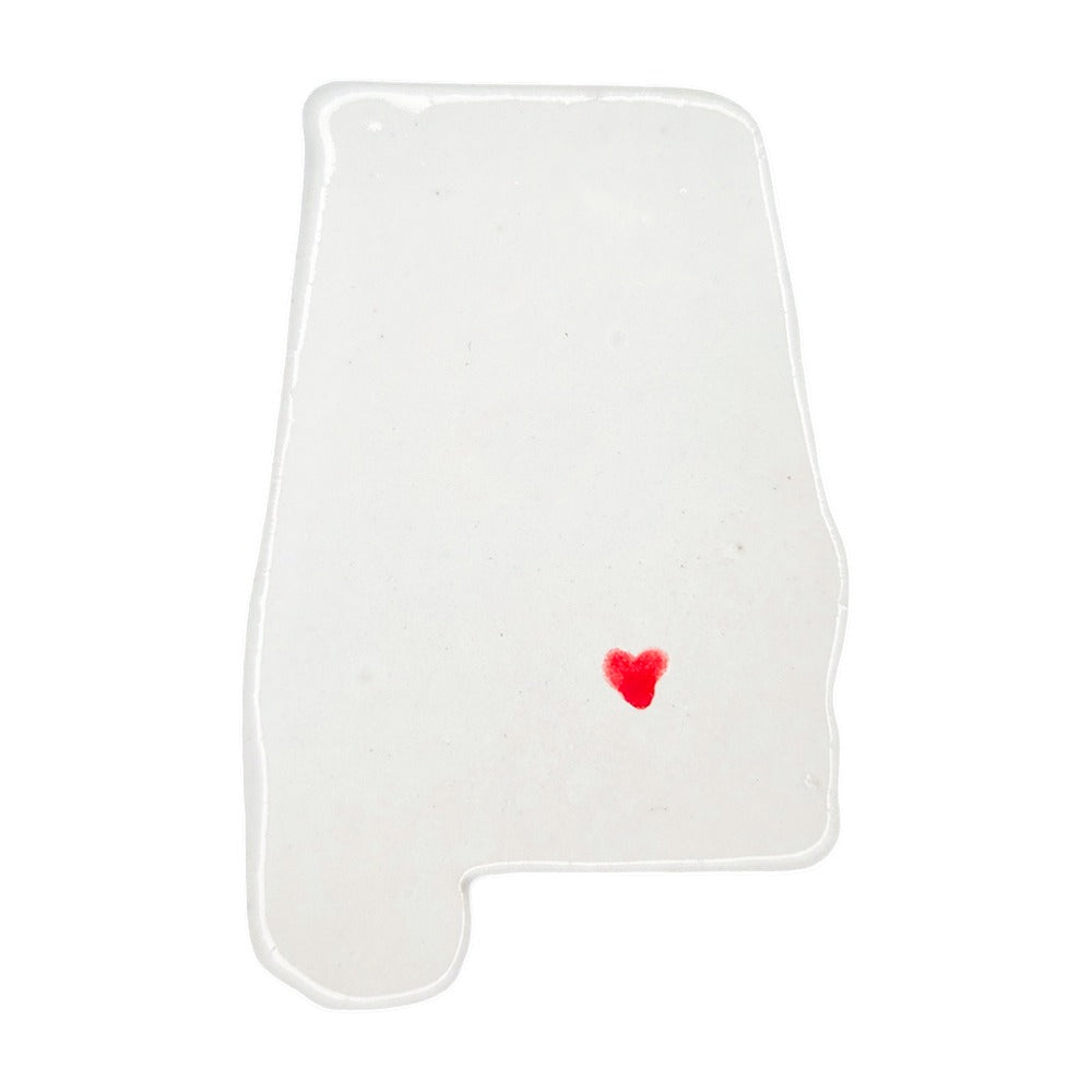 Montgomery Ceramic Magnet for Fridge - Handcrafted Alabama State Decor Gift