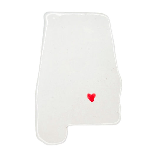 Montgomery Ceramic Magnet for Fridge - Handcrafted Alabama State Decor Gift