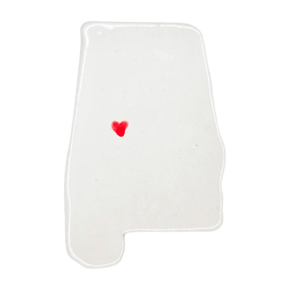 Tuscaloosa Ceramic Magnet for Fridge - Handcrafted Alabama State Decor Gift