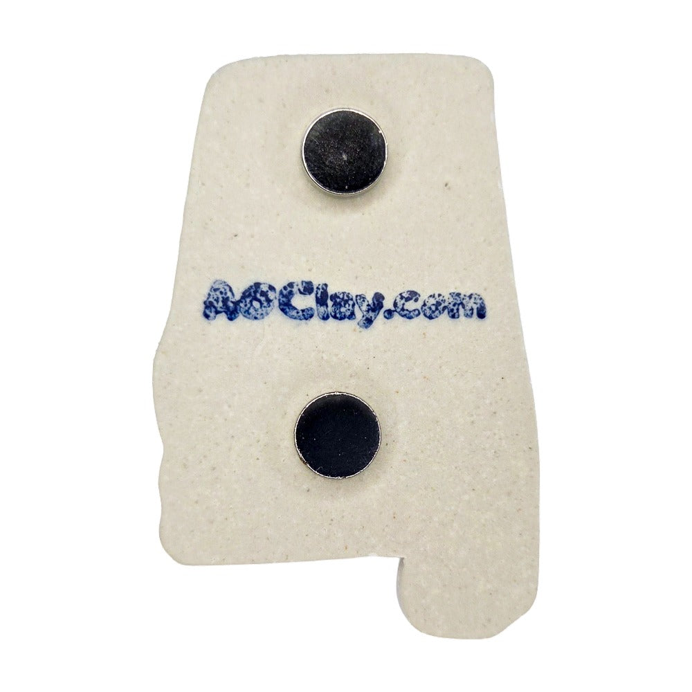 Montgomery Ceramic Magnet for Fridge - Handcrafted Alabama State Decor Gift