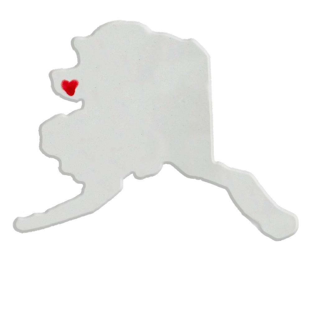 Nome Ceramic Magnet for Fridge - Unique Handmade Alaska State Decor Gift