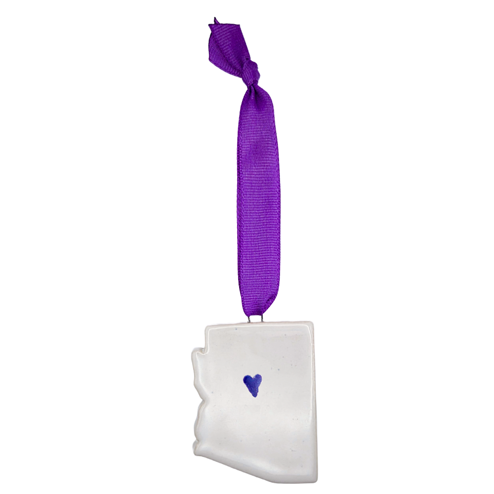 Sedona Ceramic Christmas Ornament - Handcrafted Arizona Holiday Gift