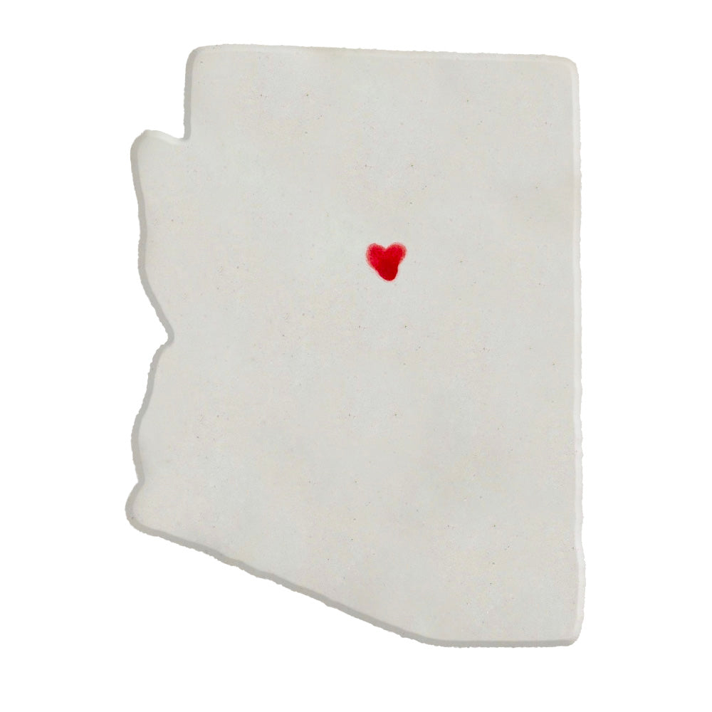 Flagstaff Ceramic Magnet for Fridge - Unique Handmade Arizona State Decor Gift