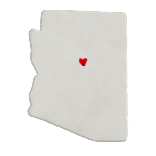 Sedona Ceramic Magnet for Fridge - Unique Handmade Arizona State Decor Gift