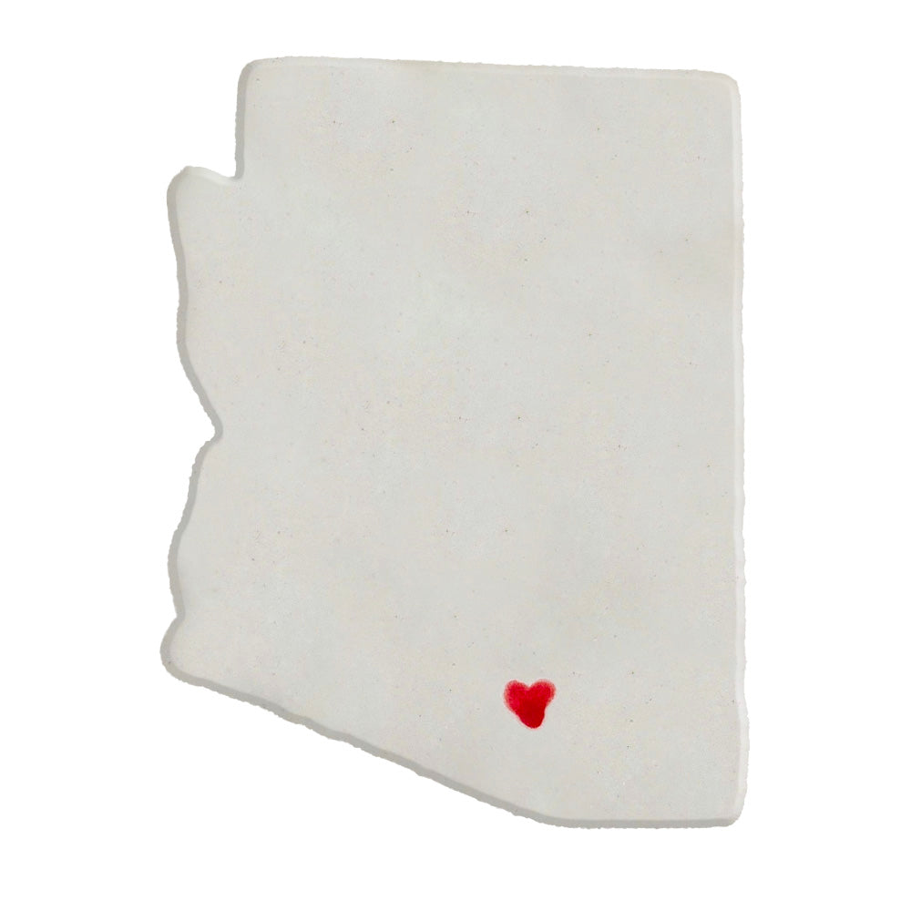 Tucson Ceramic Magnet for Fridge - Unique Handmade Arizona State Decor Gift