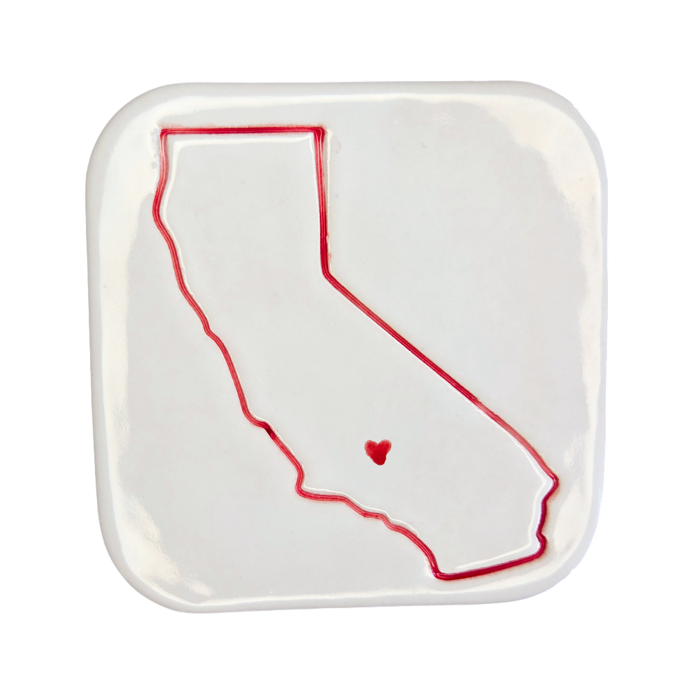 Bakersfield Handcrafted Ceramic Coaster Set of 4 | Unique California Gift