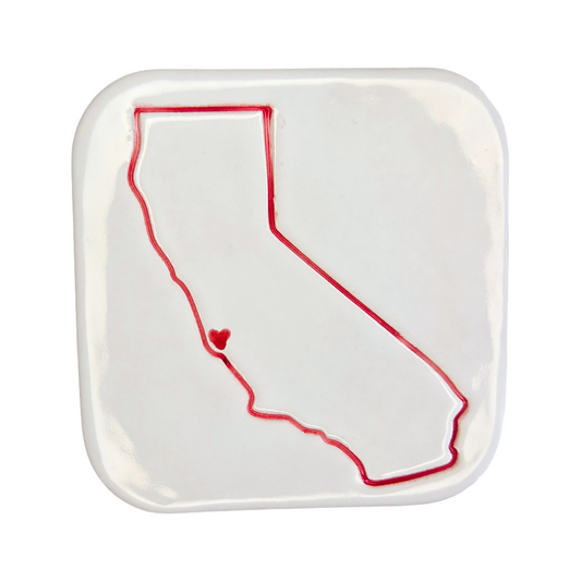 Monterey Handcrafted Ceramic Coaster Set of 4 | Unique California Gift