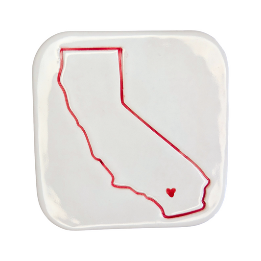 Palm Springs Handcrafted Ceramic Coaster Set of 4 | Unique California Gift