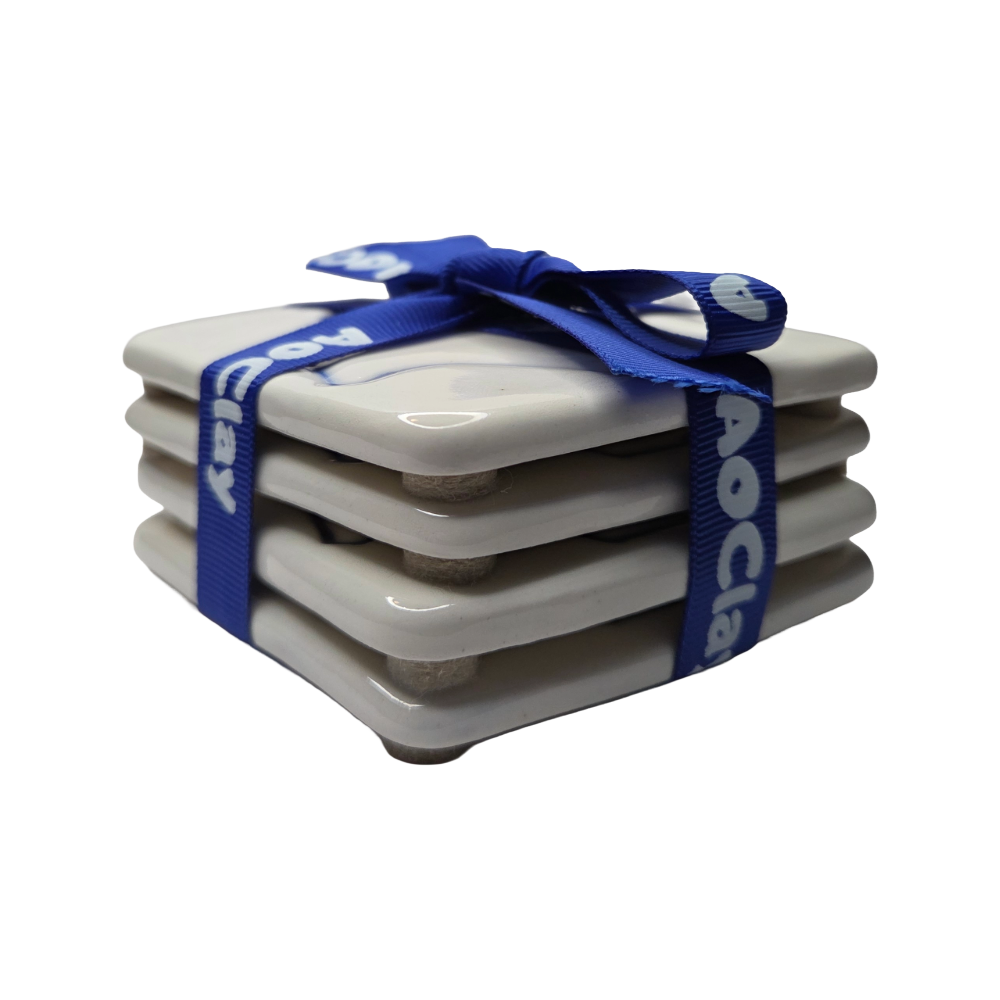 Bakersfield Handcrafted Ceramic Coaster Set of 4 | Unique California Gift