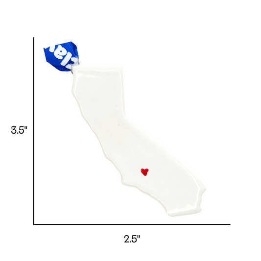 Bakersfield Ceramic Christmas Ornament - Handcrafted California Holiday Gift