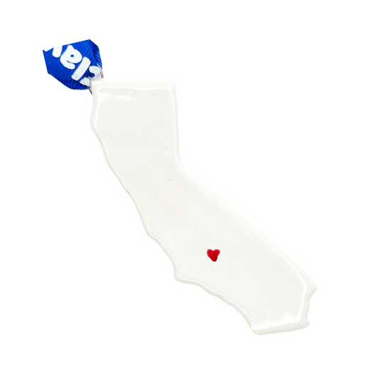 Bakersfield Ceramic Christmas Ornament - Handcrafted California Holiday Gift