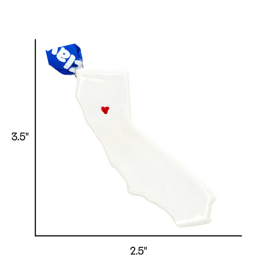 Chico Ceramic Christmas Ornament - Handcrafted California Holiday Keepsake Gift