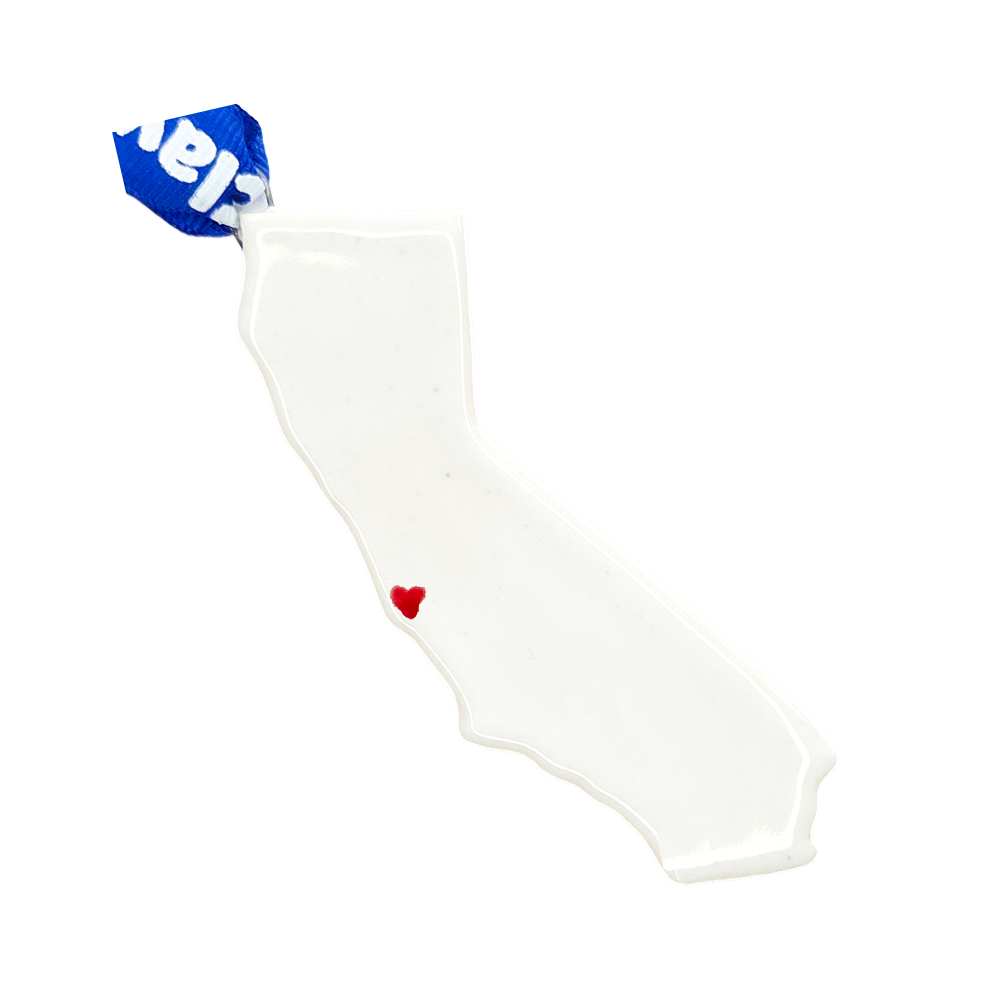 Monterey Ceramic Christmas Ornament - Handcrafted California Holiday Gift