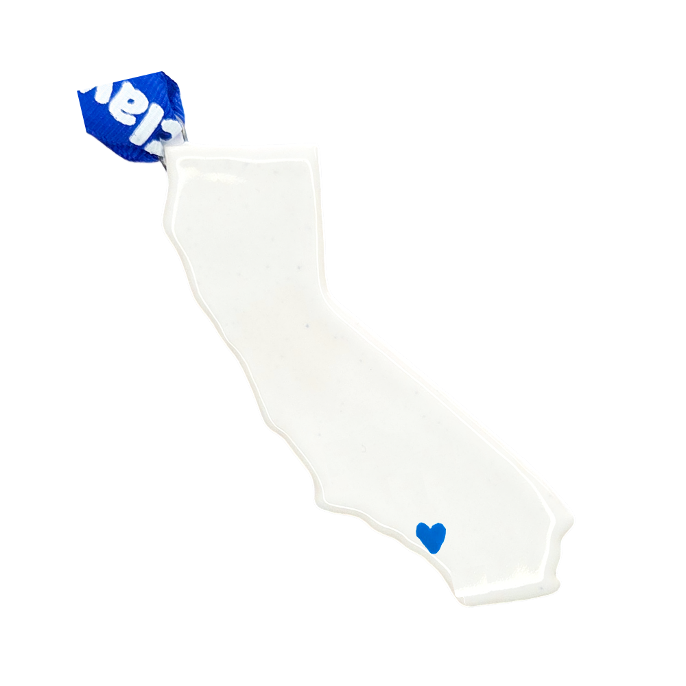 Newport Beach Ceramic Christmas Ornament - Handcrafted California Holiday Gift