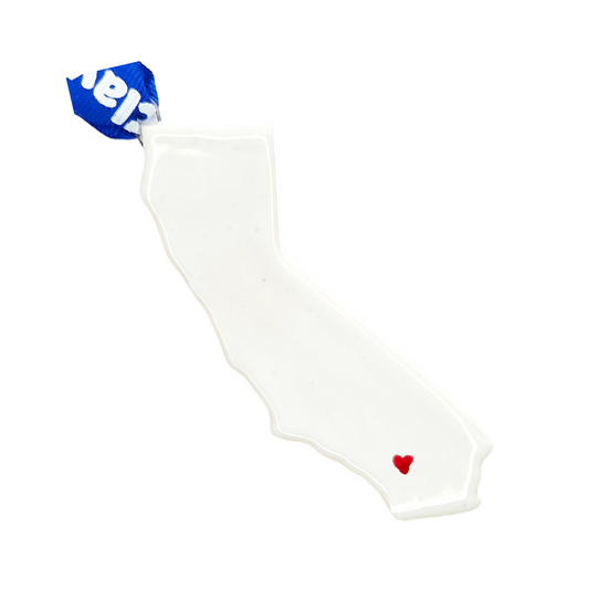 Palm Springs Ceramic Christmas Ornament - Handcrafted California Holiday Gift