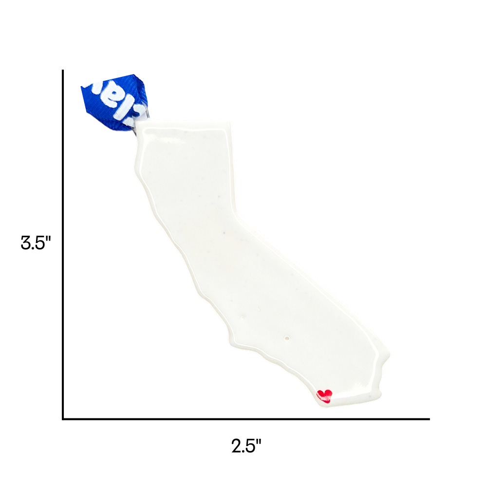 San Diego Ceramic Christmas Ornament - Handcrafted California Holiday Gift