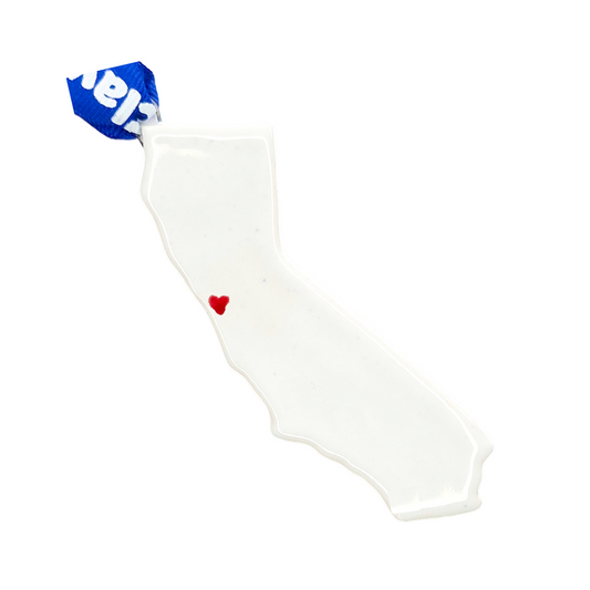 San Francisco Ceramic Christmas Ornament - Handcrafted California Holiday Gift