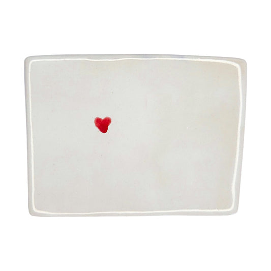 Aspen Ceramic Fridge Magnet - Handmade Colorado Souvenir with Heart Design