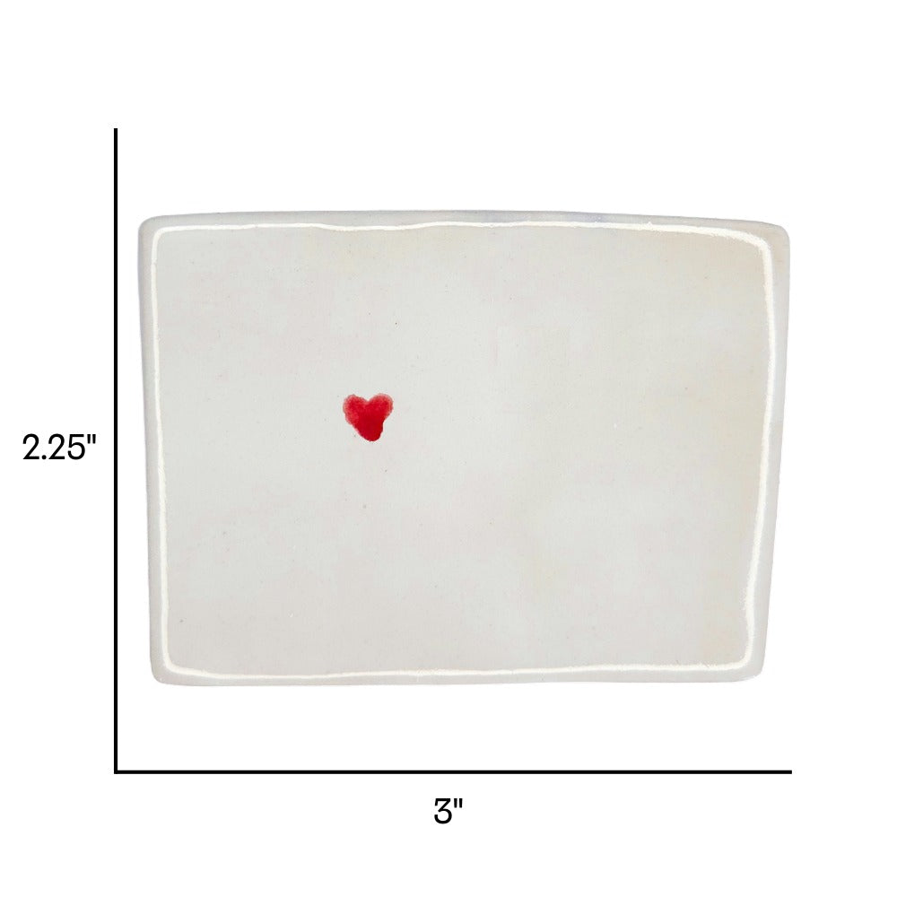 Aspen Ceramic Fridge Magnet - Handmade Colorado Souvenir with Heart Design