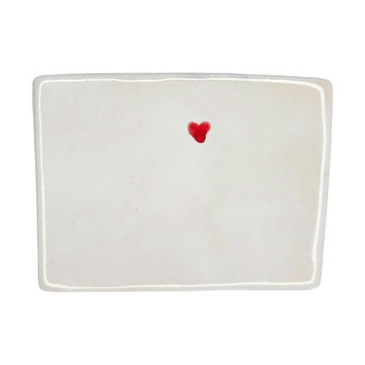 Boulder Ceramic Magnet - Handmade Colorado Souvenir with Heart Design