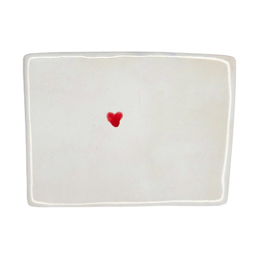 Breckenridge Ceramic Fridge Magnet - Handmade Colorado Souvenir with Heart Design