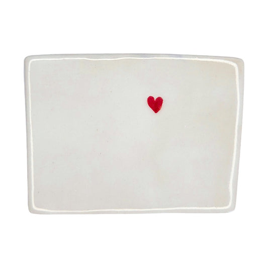 Denver Ceramic Magnet - Handmade Colorado Souvenir with Heart Design