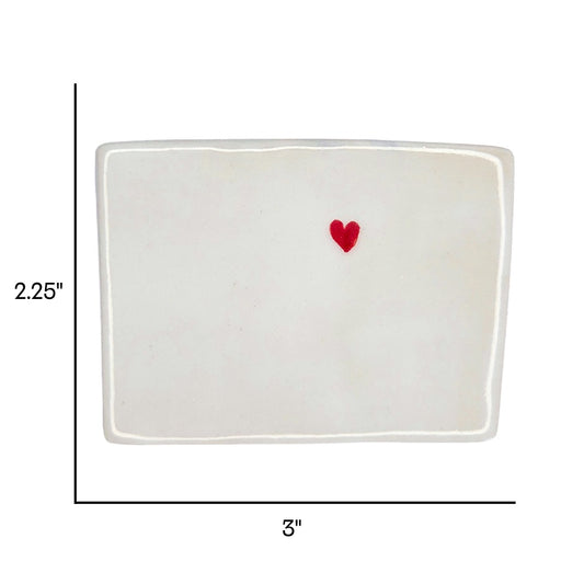 Denver Ceramic Magnet - Handmade Colorado Souvenir with Heart Design