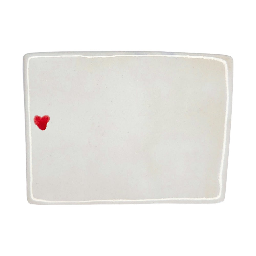 Grand Junction Ceramic Magnet - Handmade Colorado Souvenir with Heart Design