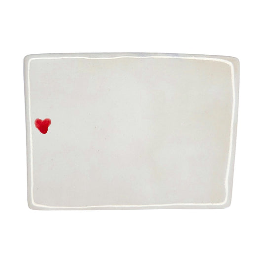 Grand Junction Ceramic Magnet - Handmade Colorado Souvenir with Heart Design