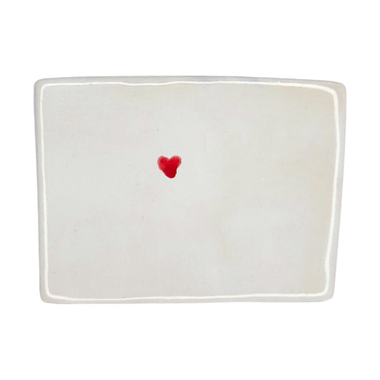 Keystone Ceramic Fridge Magnet - Handmade Colorado Souvenir with Heart Design