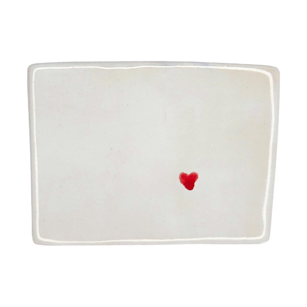 Pueblo Ceramic Magnet - Handmade Colorado Souvenir with Heart Design