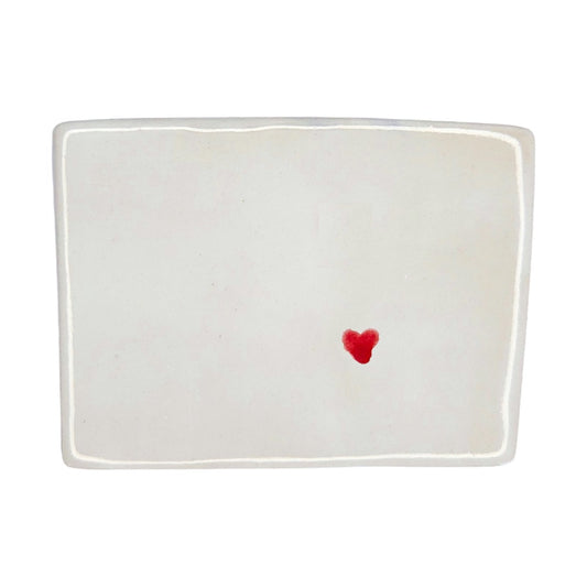 Pueblo Ceramic Magnet - Handmade Colorado Souvenir with Heart Design