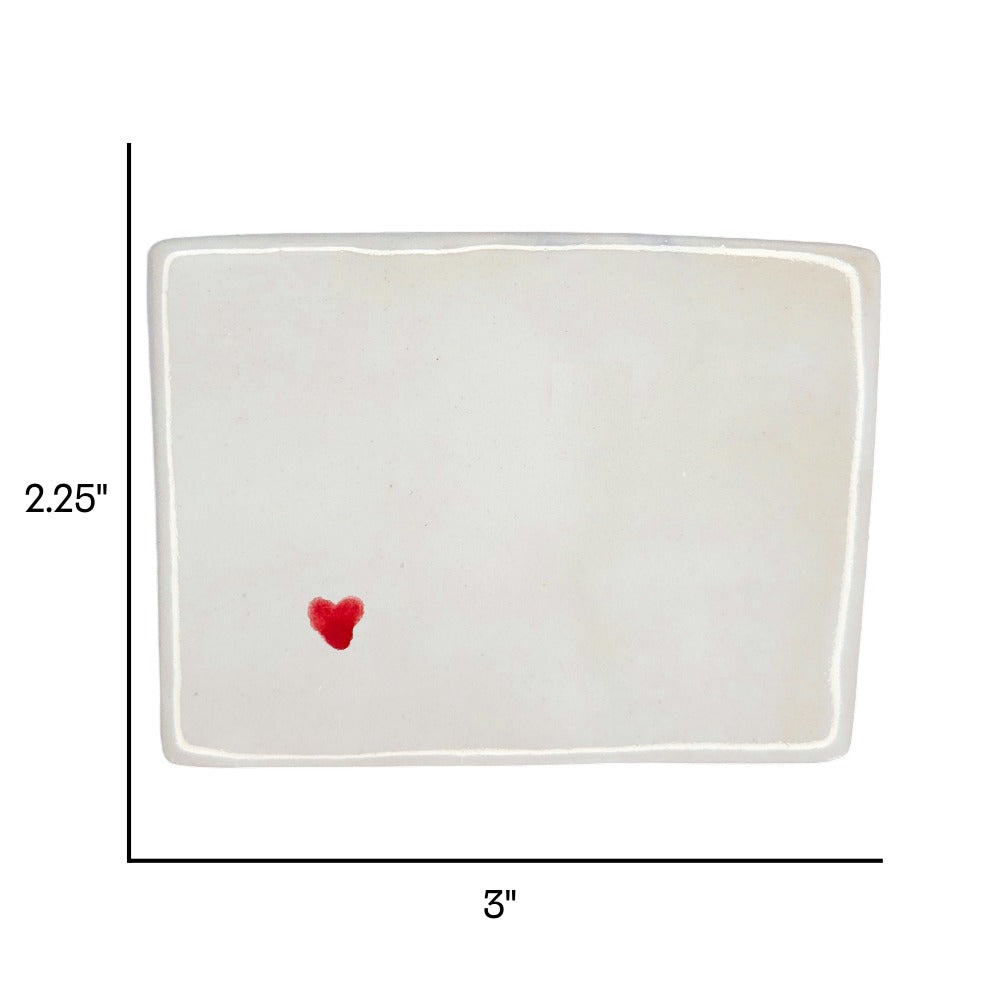 Telluride Ceramic Magnet - Handmade Colorado Souvenir with Heart Design