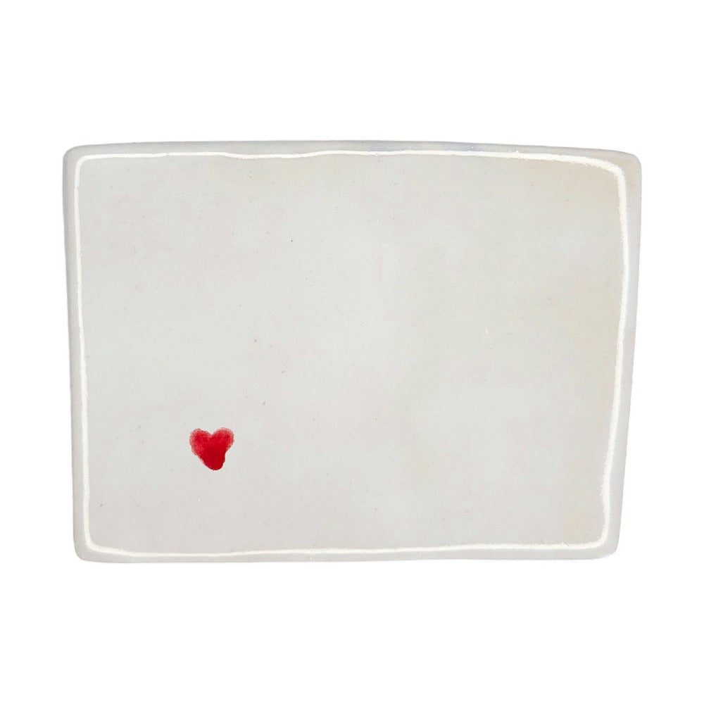 Telluride Ceramic Magnet - Handmade Colorado Souvenir with Heart Design