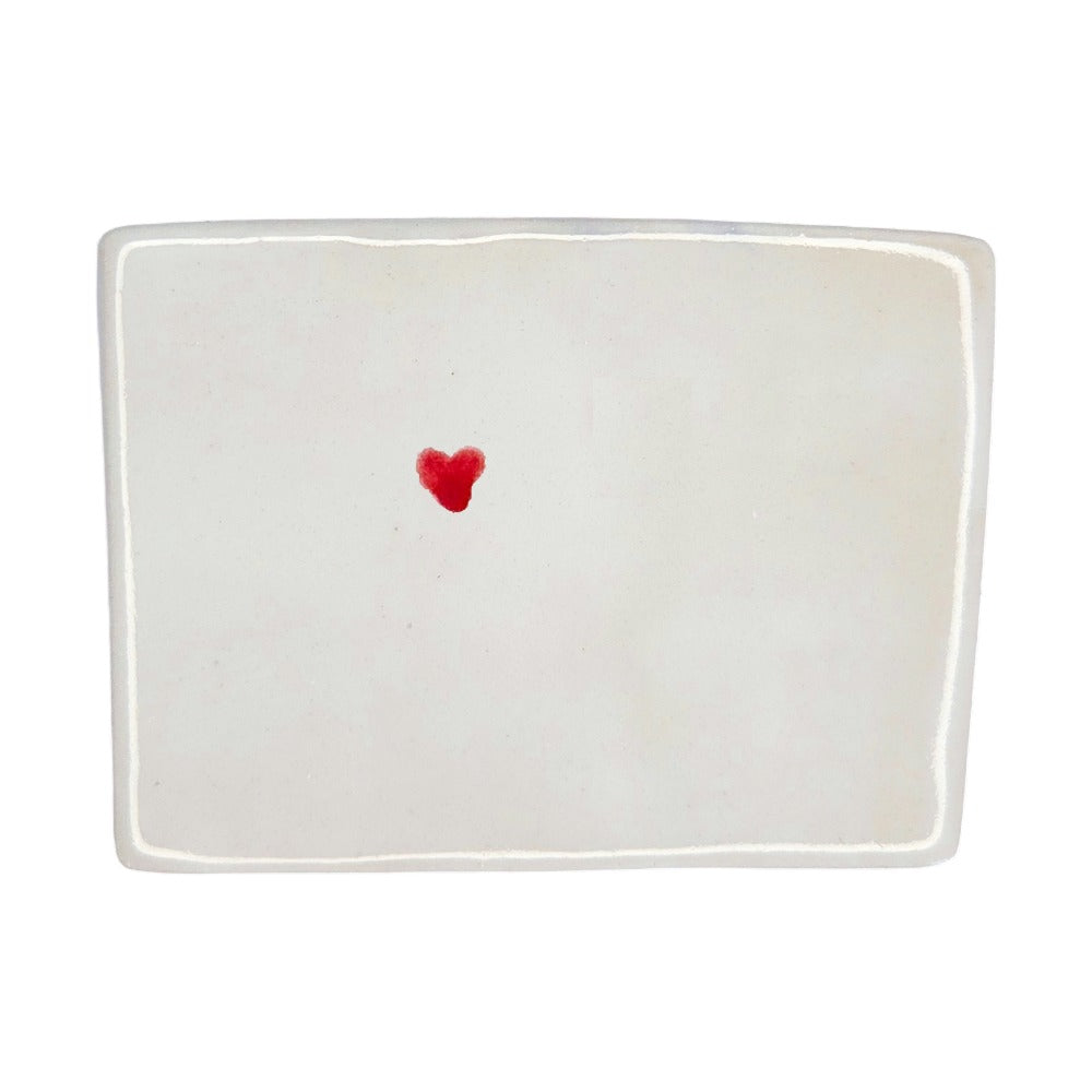 Vail Ceramic Fridge Magnet - Handmade Colorado Souvenir with Heart Design