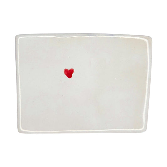 Vail Ceramic Fridge Magnet - Handmade Colorado Souvenir with Heart Design