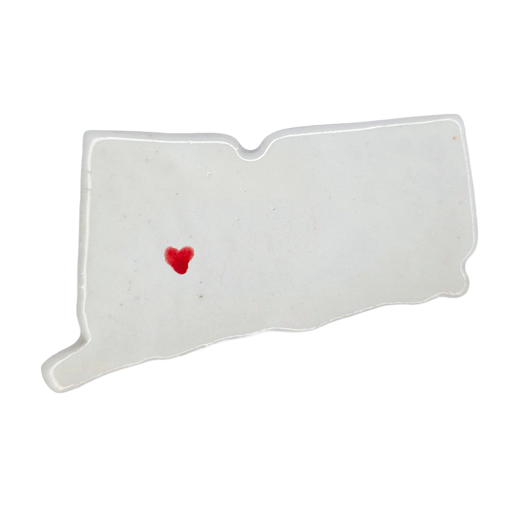 Waterbury Ceramic Magnet for Fridge - Unique Handmade Connecticut Souvenir Gift