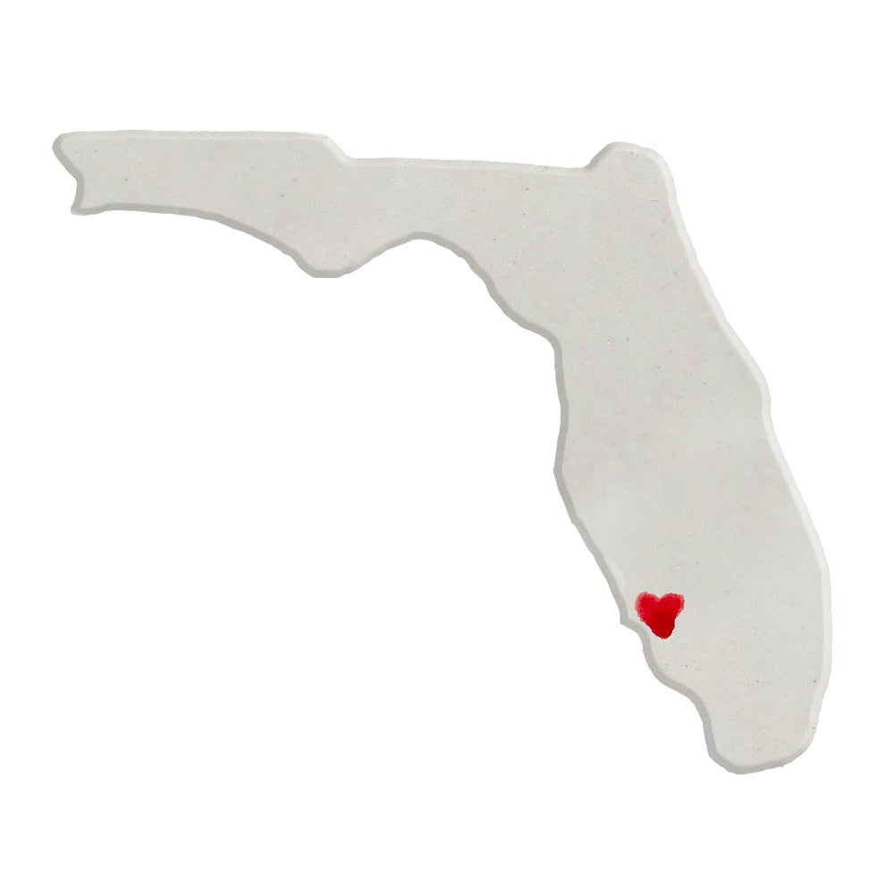 Fort Myers Ceramic Magnet for Fridge - Unique Handmade Florida State Decor Gift