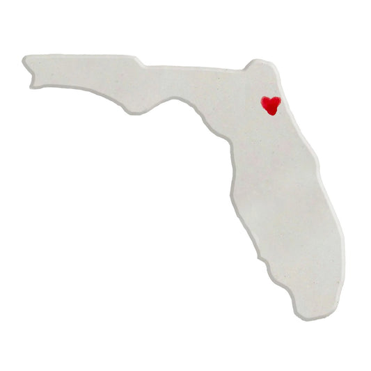 St Augustine Ceramic Magnet for Fridge - Unique Handmade Florida State Decor Gift