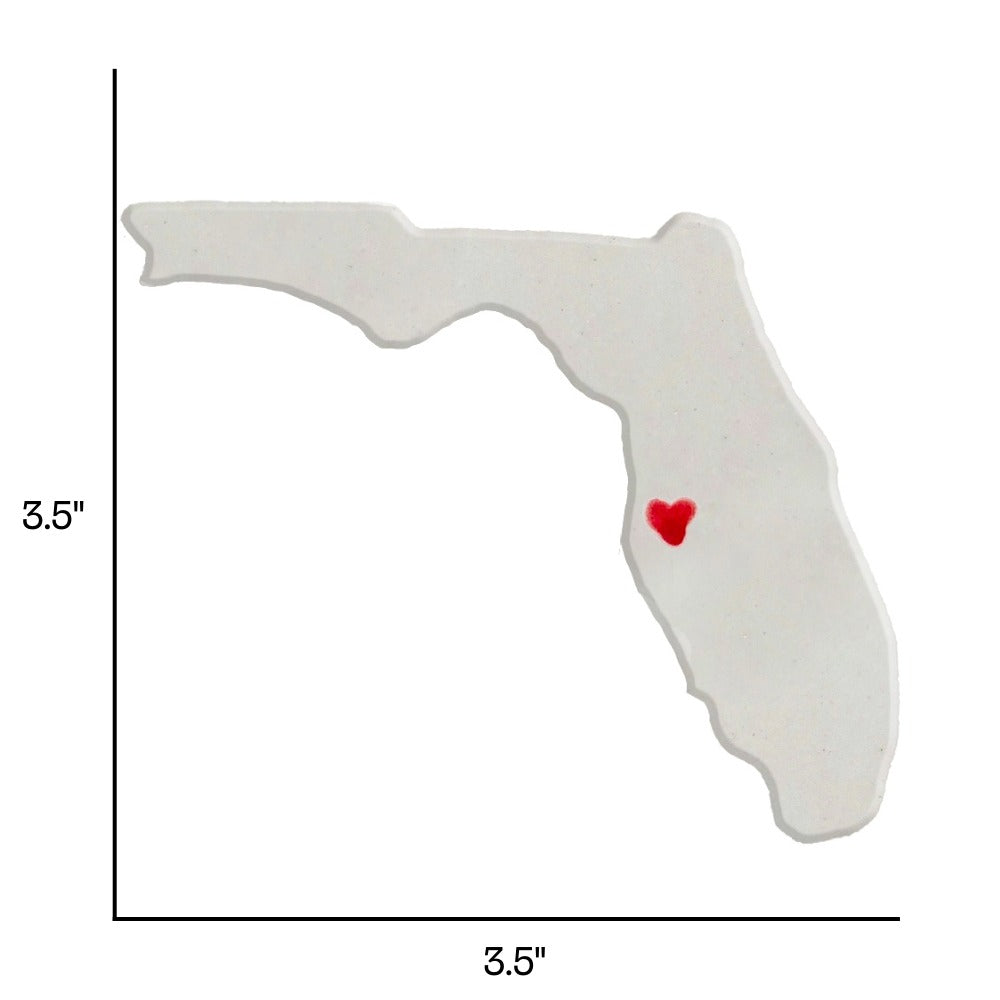 Tampa Bay Ceramic Magnet for Fridge - Unique Handmade Florida State Decor Gift