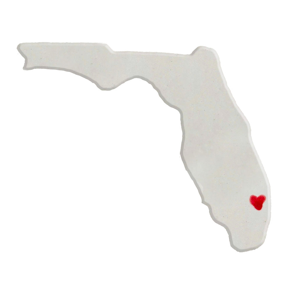 Ft Lauderdale Ceramic Magnet for Fridge - Unique Handmade Florida State Decor Gift