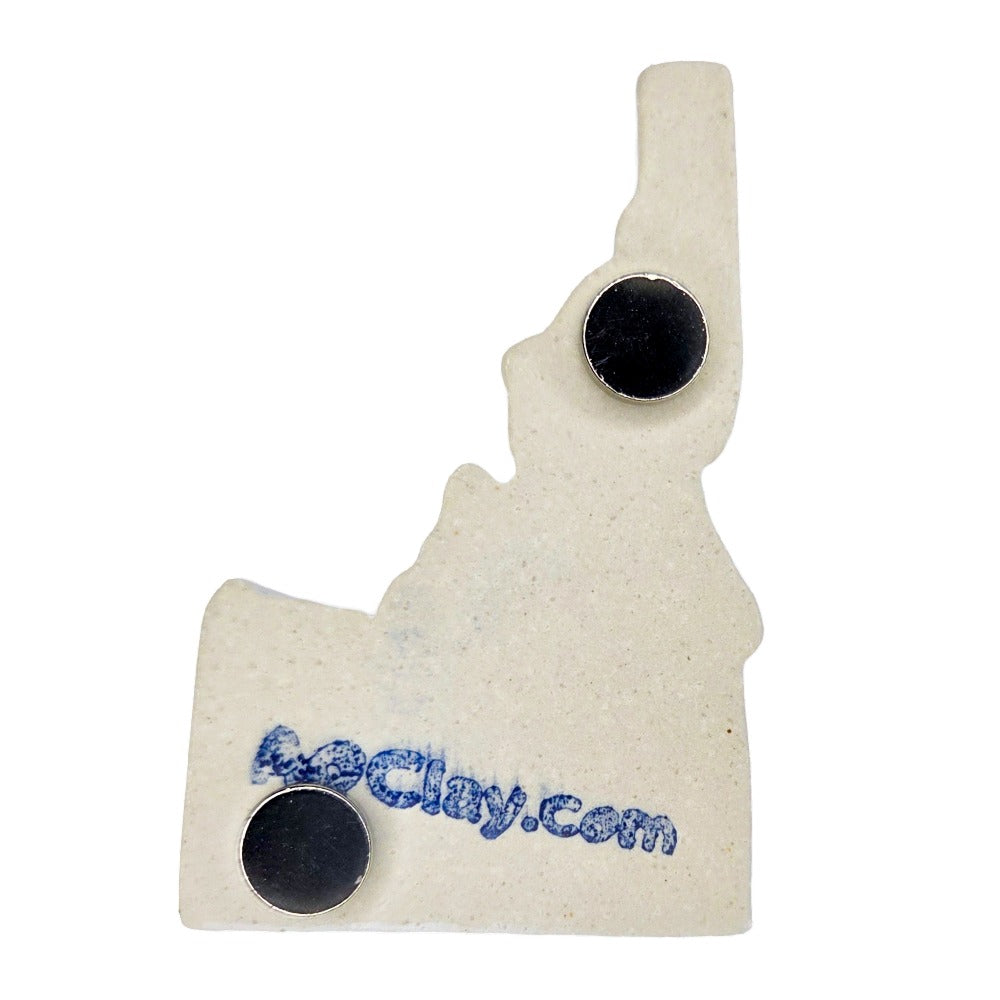 Coeur d'Alene Ceramic Magnet for Fridge - Handcrafted Idaho State Decor Gift